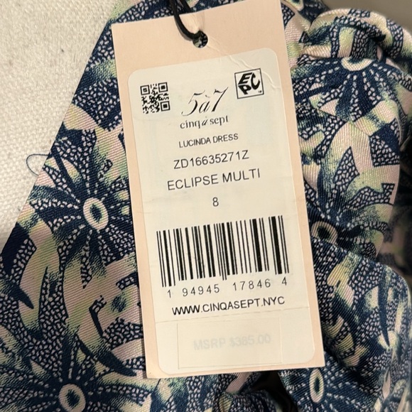 Cinq a Sept NWT floral Lucinda dress - Picture 6 of 11